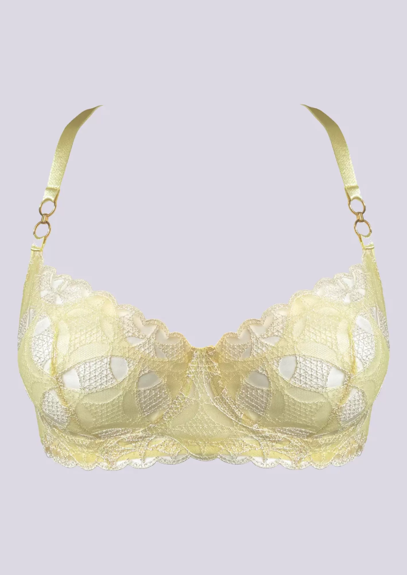 Women Bordelle Bras<Alta Balconette Wire Bra Lemon