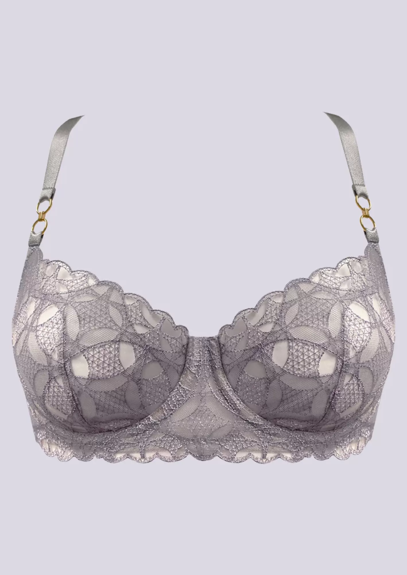 Women Bordelle Bras<Alta Balconette Wire Bra Platinum