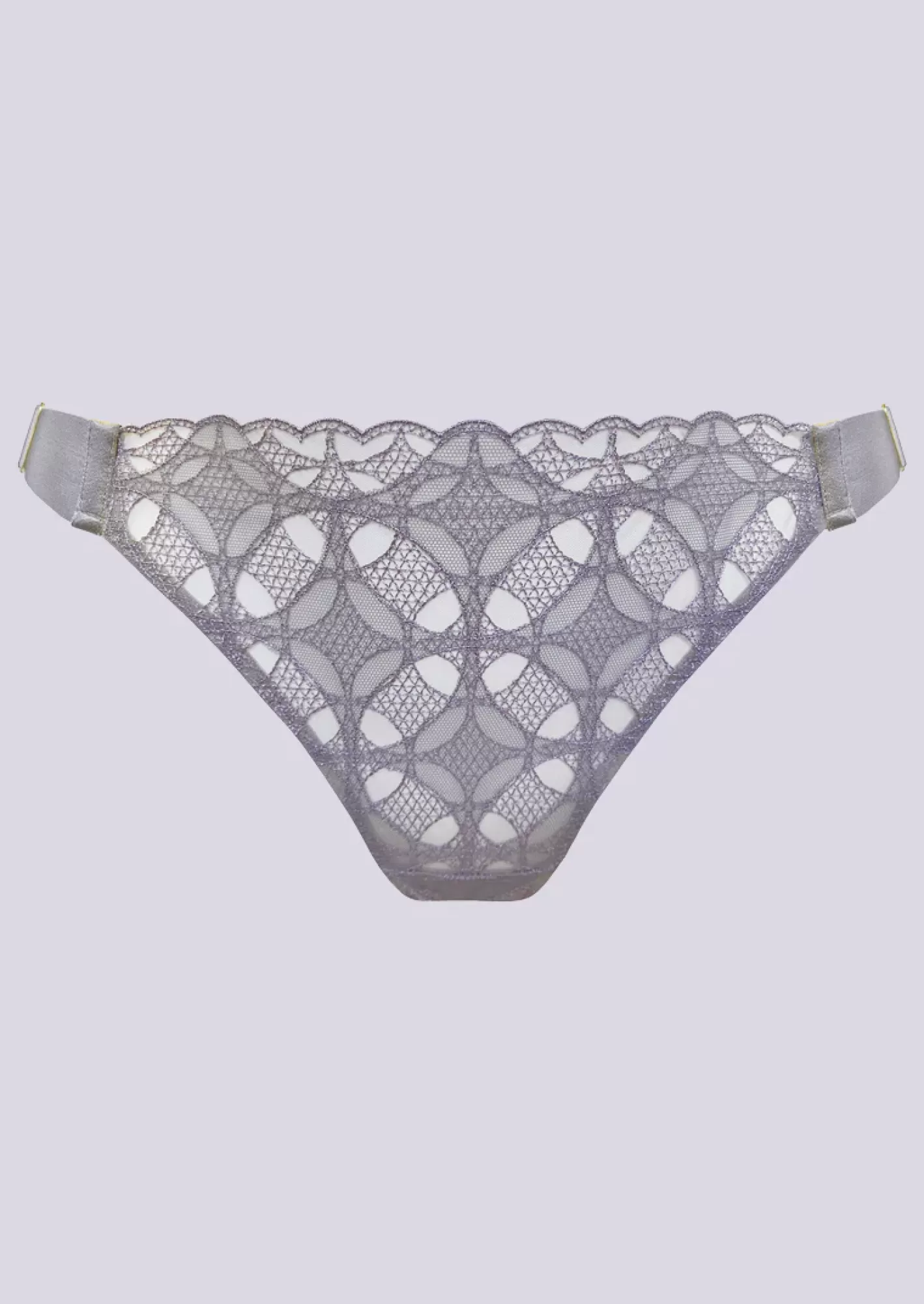 Women Bordelle Panties<Alta Ouvert Back Brief Platinum