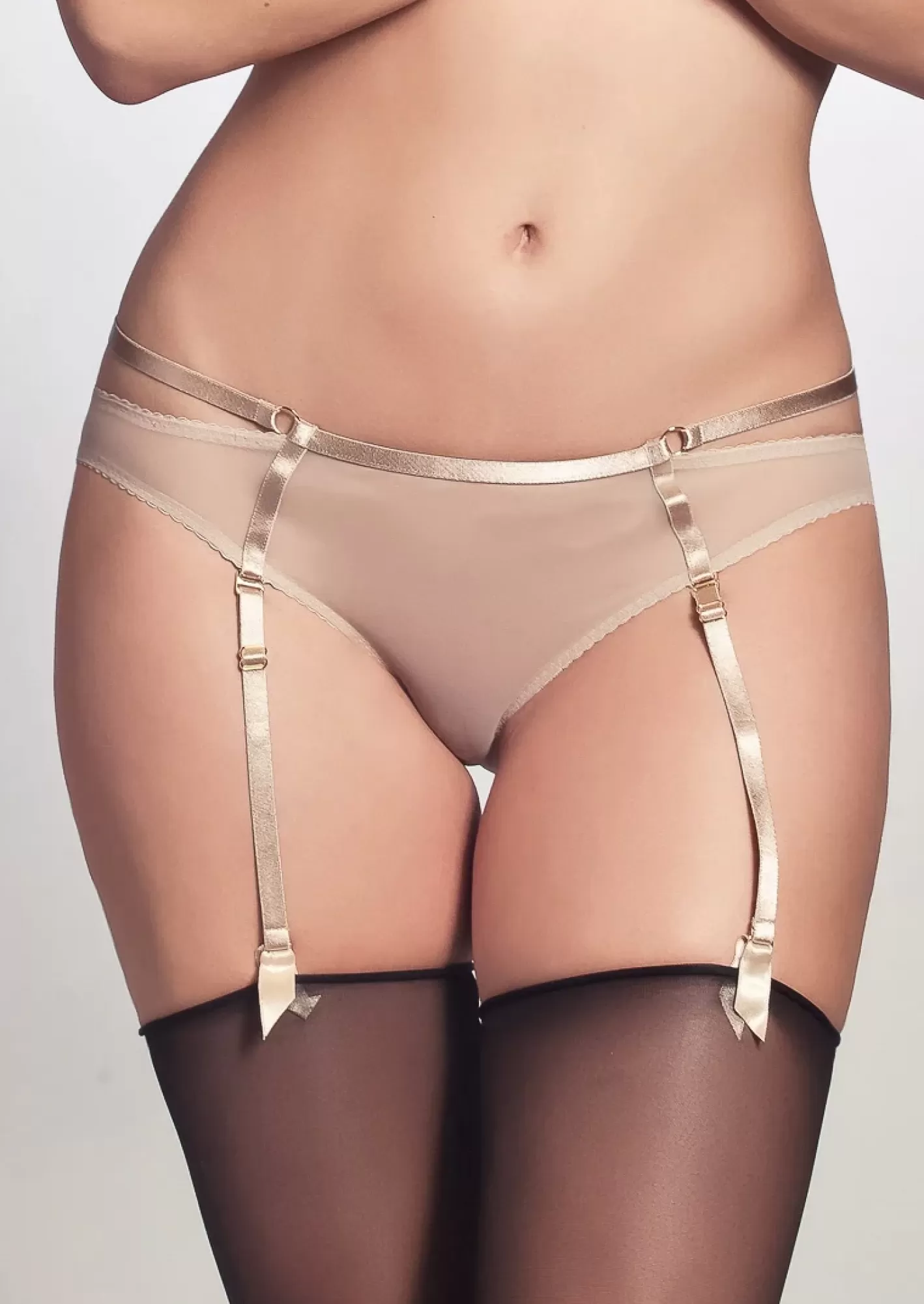 Women Bordelle Suspenders<Bondage Belle Suspender Brief Caramel