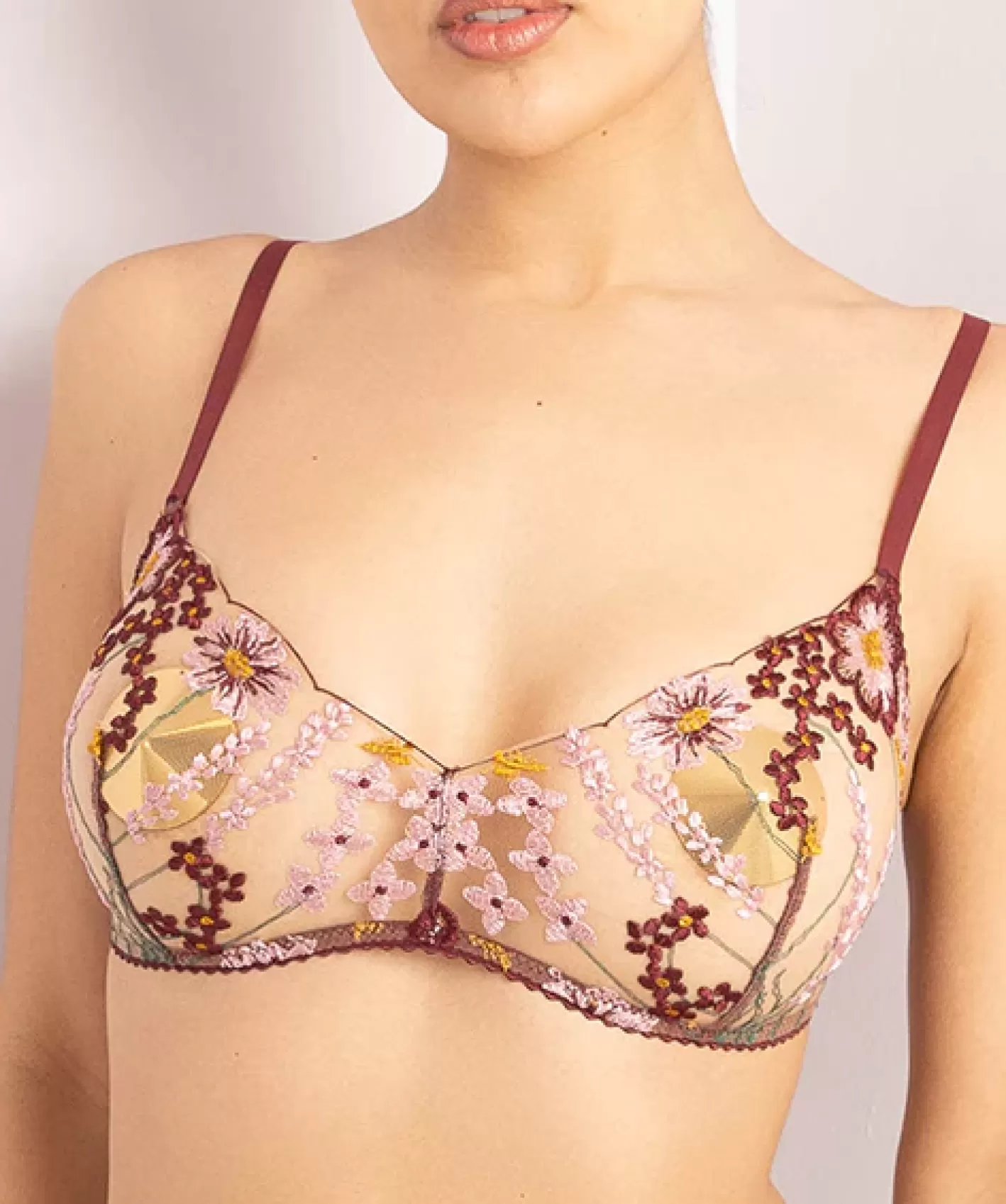 Women Posie Bras<Dahlia Bralette Burgundy