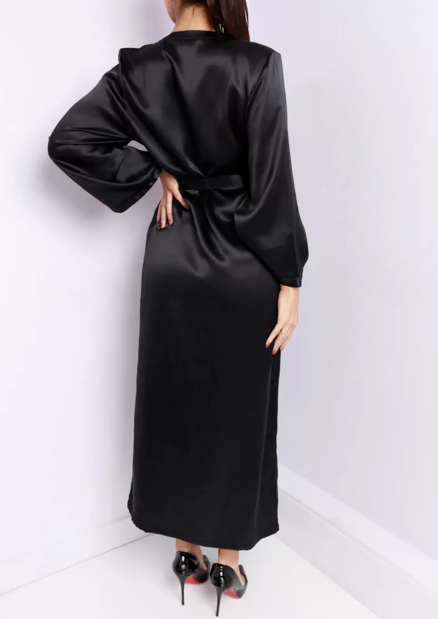 Women Marjolaine Kimono'S<Laurian Silk Kimono Long Black