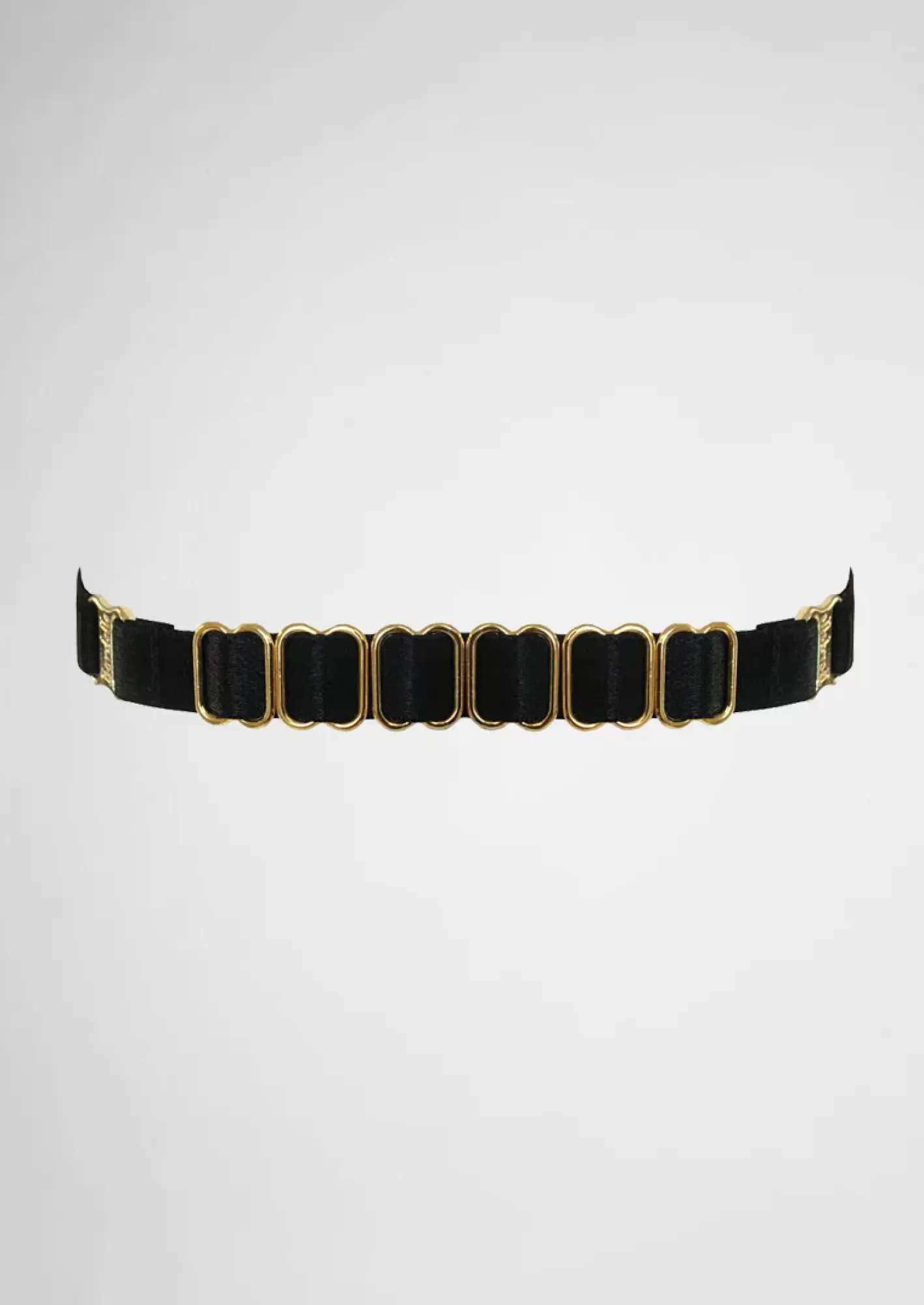 Women Bordelle Collars & Cuffs<Strap Collar Black