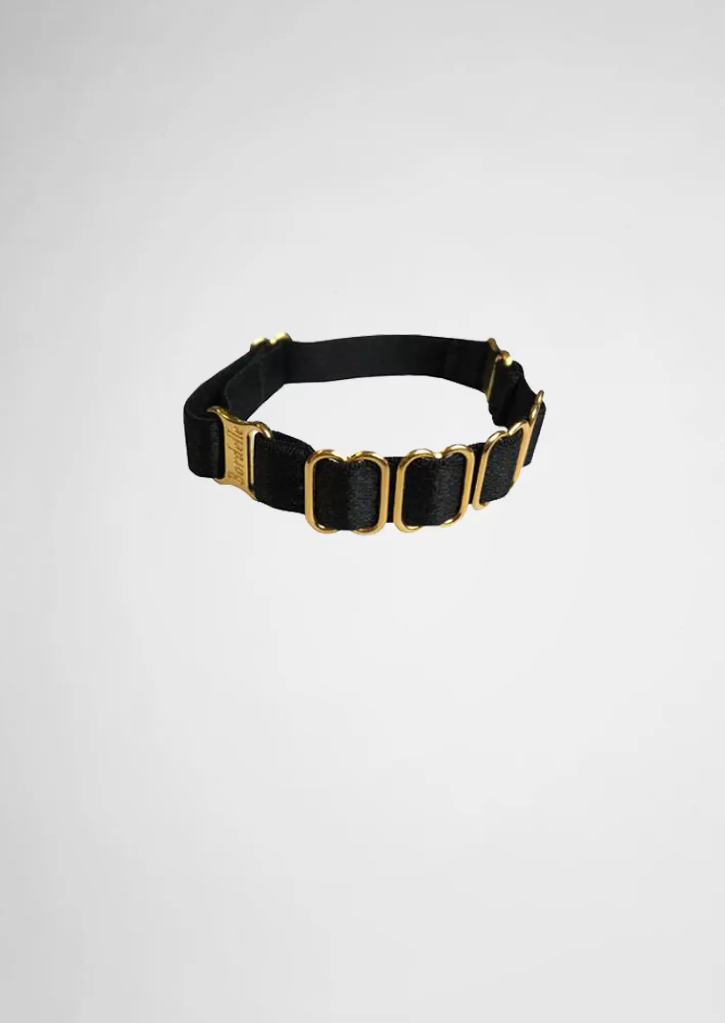 Women Bordelle Collars & Cuffs<Strap Cuff Black